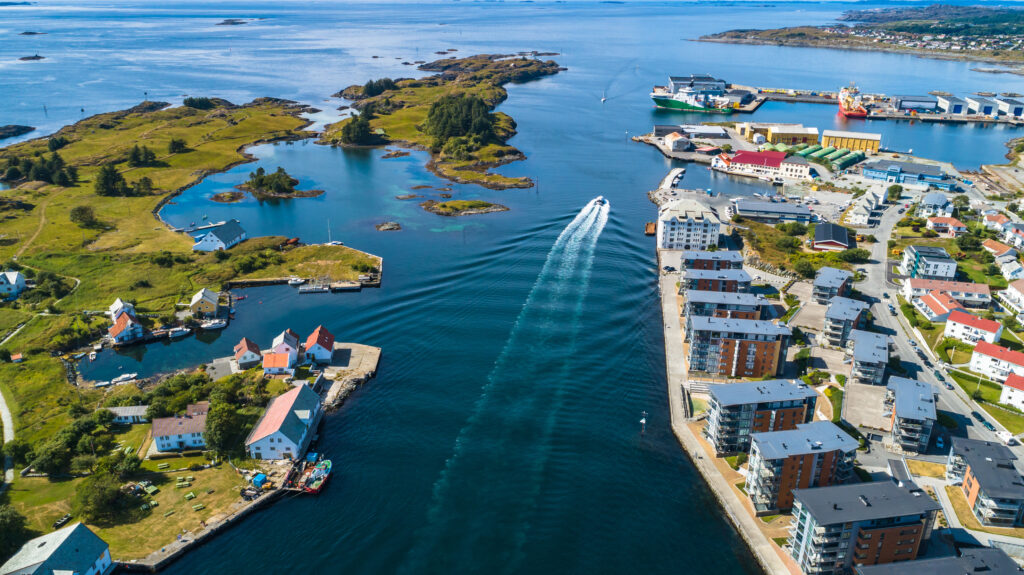 Aerial,View,Of,Haugesund,,Norway.