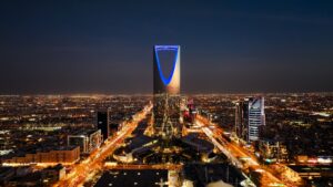 Kingdom,Tower,Riyadh,Saudi,Arabia,Skyline,Beautiful,Aerial,View,At