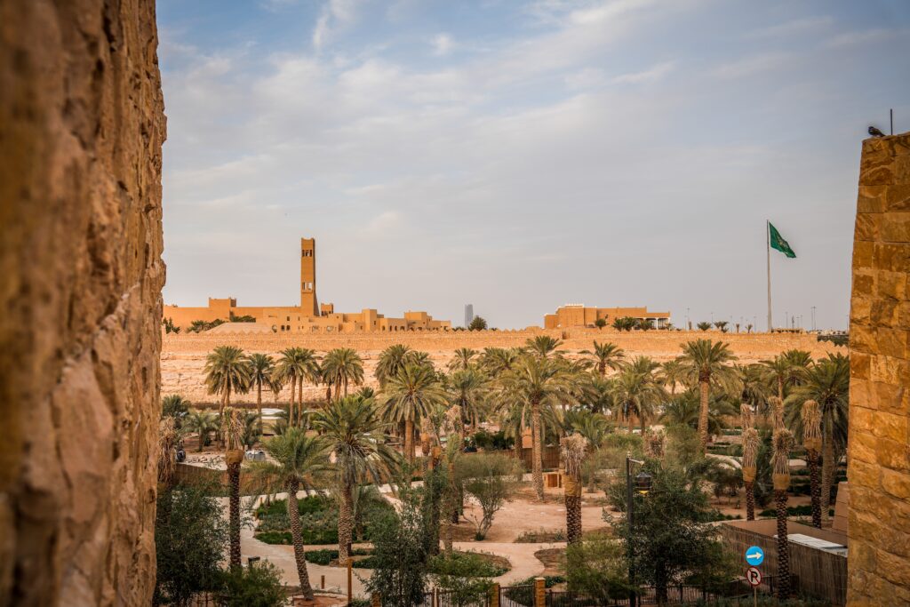 Diriyah,In,Riyadh:,Traditional,Saudi,Arabian,Architecture,With,Historic,Mud-brick