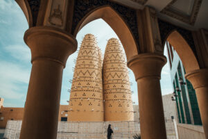 Pigeon,Towers,Of,The,Katara,Cultural,Village,In,Doha,qatar,Framed