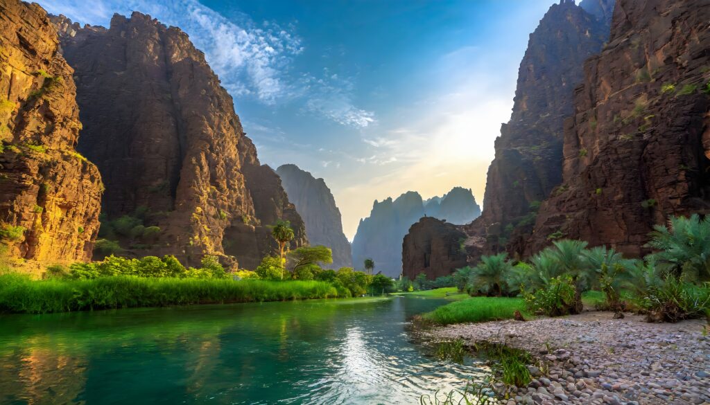 The,Beautiful,Wadi,Al-disah,In,The,Tabuk,Region,Is,One